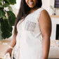 Let's Go Halfsies Tank in Taupe