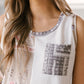 Let's Go Halfsies Tank in Taupe