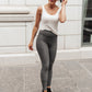 Let's Go Textured Leggings in Charcoal