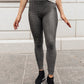 Let's Go Textured Leggings in Charcoal