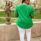 Let's Meet Up Green Blouse