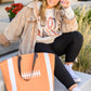 Let's Play Football Graphic Sweatshirt In Sand