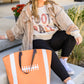 Let's Play Football Graphic Sweatshirt In Sand