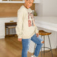 Let's Play Football Graphic Sweatshirt In Sand