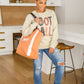Let's Play Football Graphic Sweatshirt In Sand