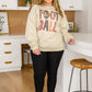 Let's Play Football Graphic Sweatshirt In Sand