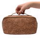 Life In Luxury Large Capacity Cosmetic Bag in Tan