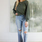 Like Dreamers Do Waffle Knit Top