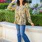 Lilly Ann Floral Print Blouse