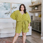 Lovely Life Plisse Romper in Green