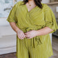 Lovely Life Plisse Romper in Green