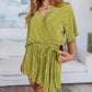 Lovely Life Plisse Romper in Green