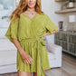 Lovely Life Plisse Romper in Green