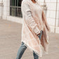 Lined with Tassel Cardigan in Mauve/Blue