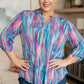 Little Lovely Blouse in Blue Multi
