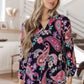 Little Lovely Blouse in Navy Paisley