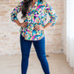Little Lovely Blouse in Neon Floral