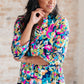 Little Lovely Blouse in Neon Floral