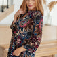 Little Lovely Blouse in Wine Paisley