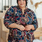 Little Lovely Blouse in Wine Paisley