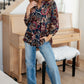 Little Lovely Blouse in Wine Paisley