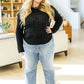 Little Talks Ribbed Long Sleeve Top in Black