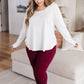 Living in Style High Waist Leggings in Burgundy