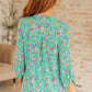 Lizzy Top in Emerald Floral