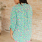 Lizzy Top in Emerald Floral