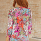 Lizzy Top in Pink Paisley Mix Print