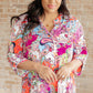 Lizzy Top in Pink Paisley Mix Print
