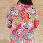 Lizzy Top in Pink Paisley Mix Print