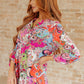 Lizzy Top in Pink Paisley Mix Print