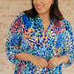 Lizzy Top in Royal Abstract