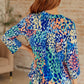 Lizzy Top in Royal Abstract