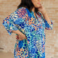 Lizzy Top in Royal Abstract