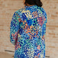 Lizzy Top in Royal Abstract