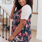 Blooming Raglan Top in Teal