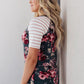 Blooming Raglan Top in Teal