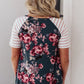 Blooming Raglan Top in Teal
