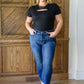 Judy Blue London Midrise Cuffed Boyfriend Jeans