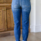 Judy Blue London Midrise Cuffed Boyfriend Jeans