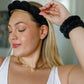 Lost in the Moment Headband and Wristband Set in Black
