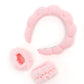 Lost in the Moment Headband and Wristband Set in Pink