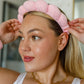 Lost in the Moment Headband and Wristband Set in Pink