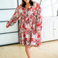 Lotus Blossom V-Neck Dress