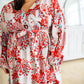 Lotus Blossom V-Neck Dress