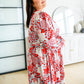 Lotus Blossom V-Neck Dress