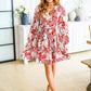 Lotus Blossom V-Neck Dress