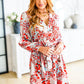 Lotus Blossom V-Neck Dress